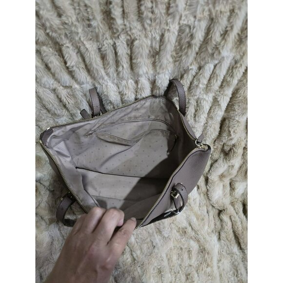 Kate Spade Cedar Street Harmony Large Tote PEBBLE Dark Gray Purse Bag Leather - Picture 6 of 6